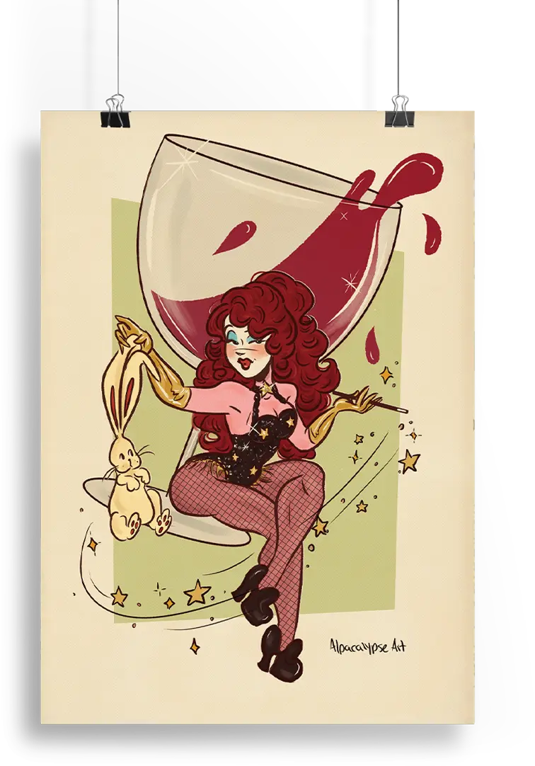 Chappell Pin Up Art Print Alpacalypse Art