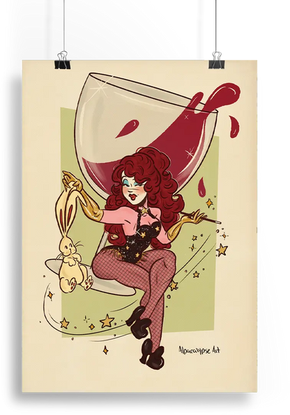Chappell Pin Up Art Print Alpacalypse Art
