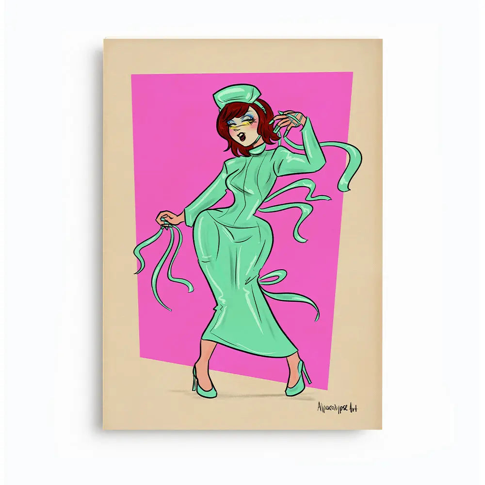 Nurse Chappell Print Alpacalypse Art