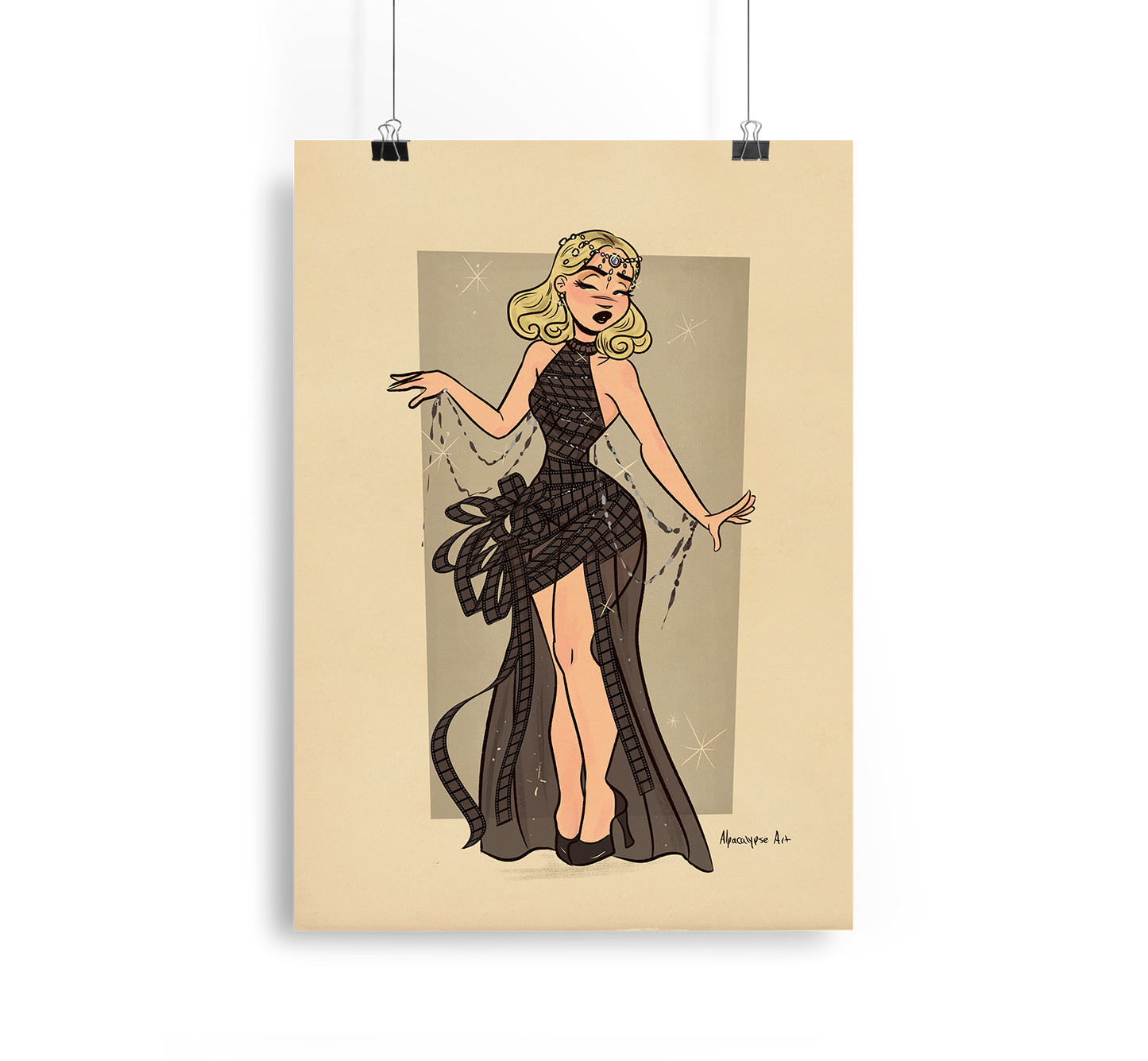 Film Strip Sabrina Print Alpacalypse Art