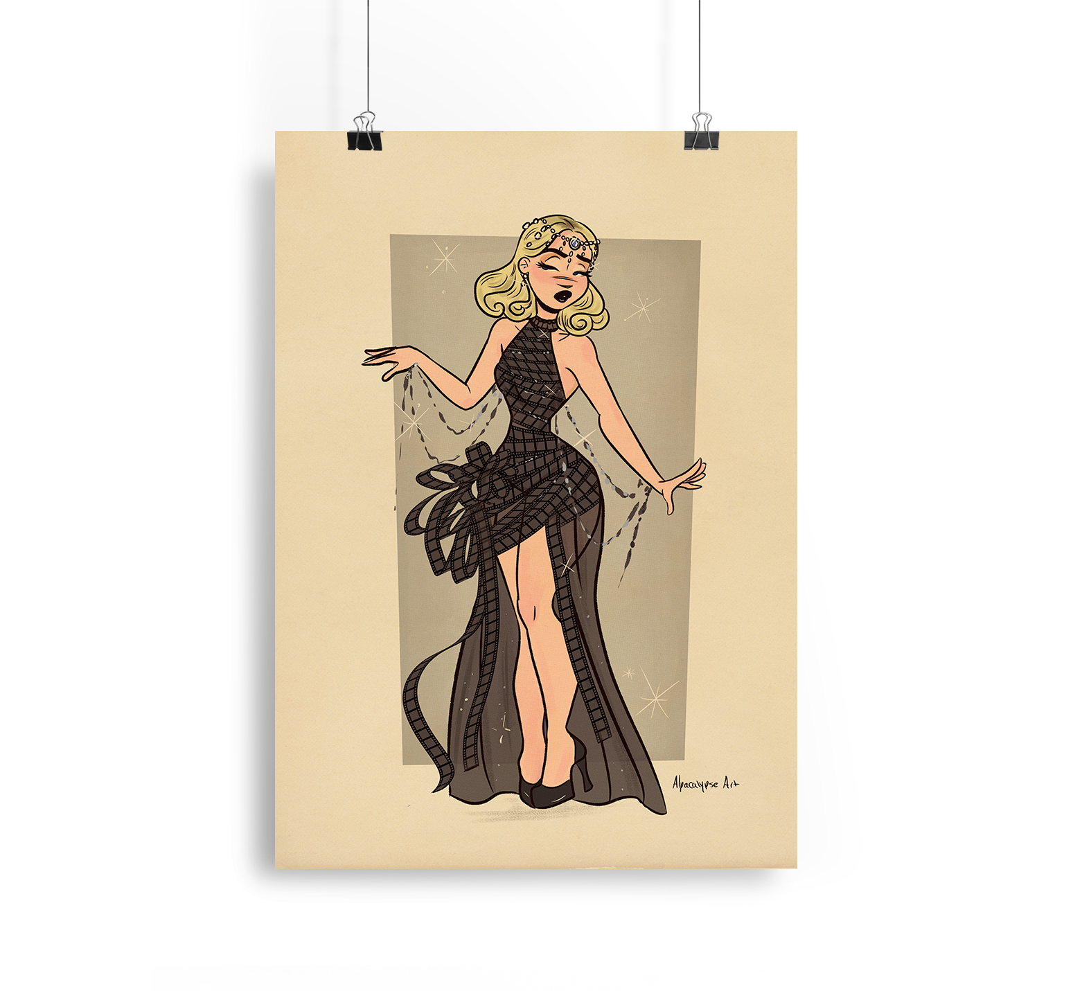 Film Strip Sabrina Print Alpacalypse Art