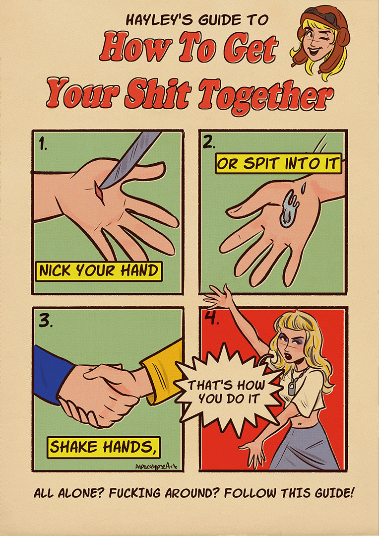 Get Your Shit Together Hayley Williams Print Alpacalypse Art