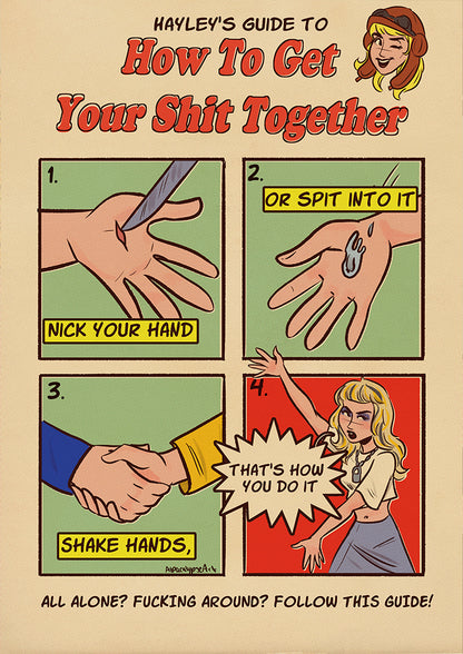 Get Your Shit Together Hayley Williams Print Alpacalypse Art
