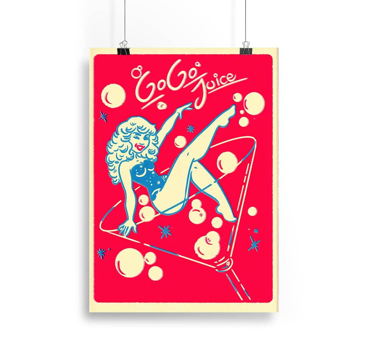 Go Go Pin Up Print Alpacalypse Art