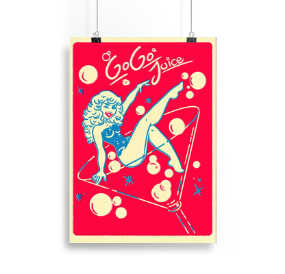 Go Go Pin Up Print Alpacalypse Art