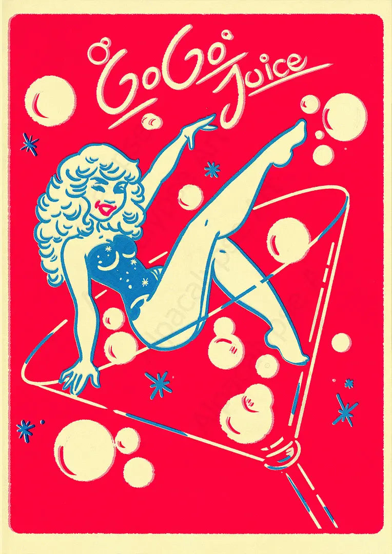 Go Go Pin Up Print Alpacalypse Art