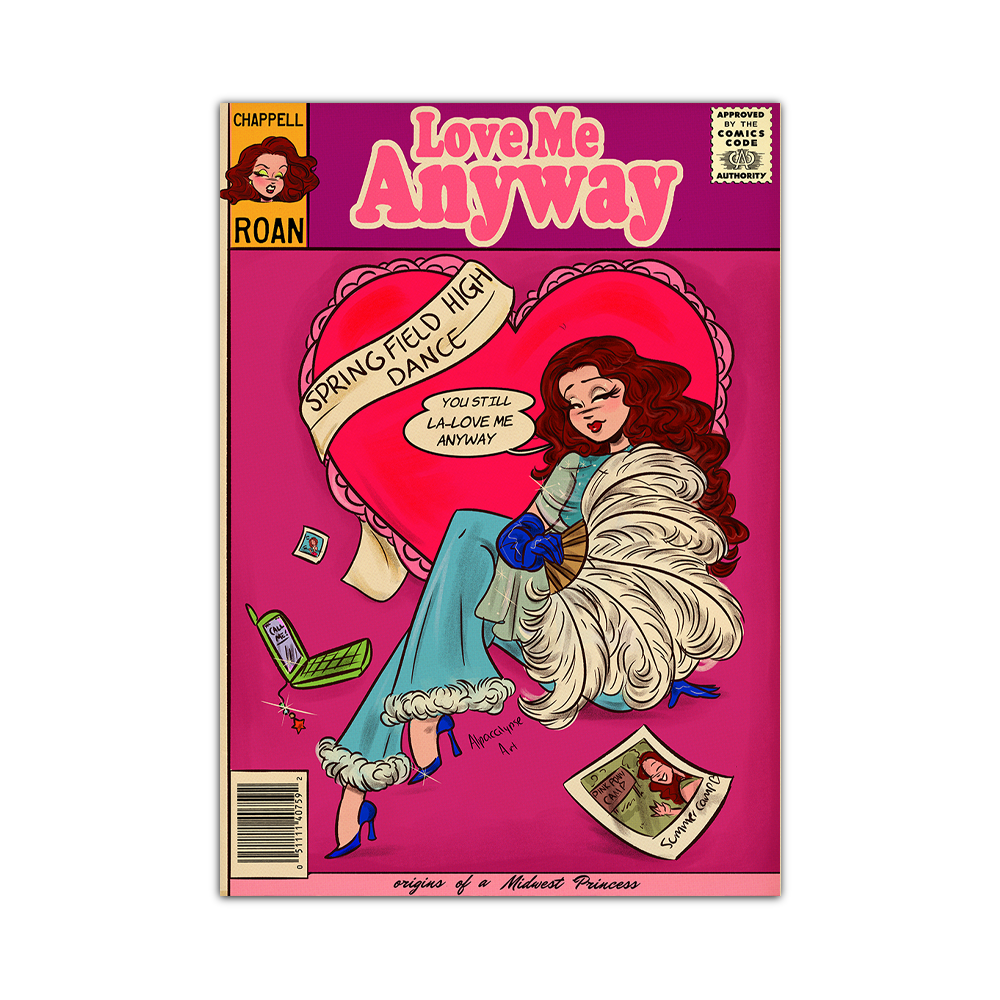Chappell Roan's Love Me Anyway Cover Art Print Alpacalypse Art