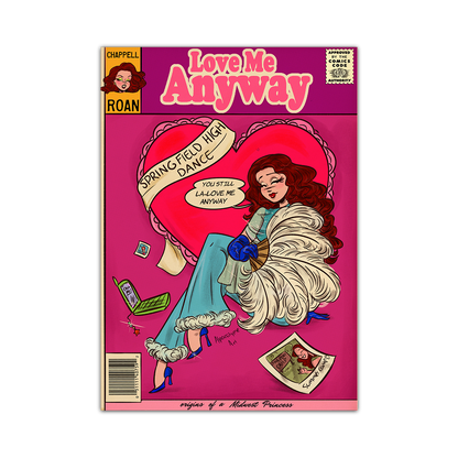 Chappell Roan's Love Me Anyway Cover Art Print Alpacalypse Art