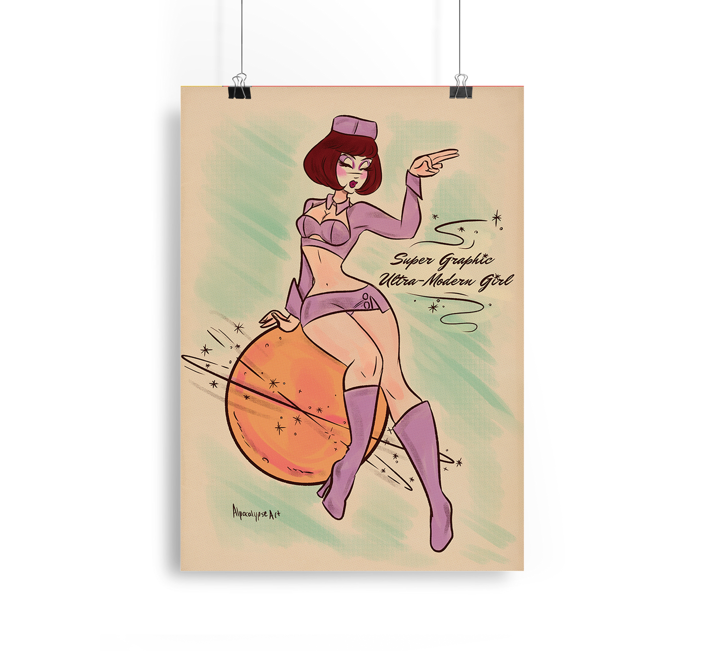 Super Graphic Fifth Element Chappell Roan Daisy Chain Art Print Alpacalypse Art
