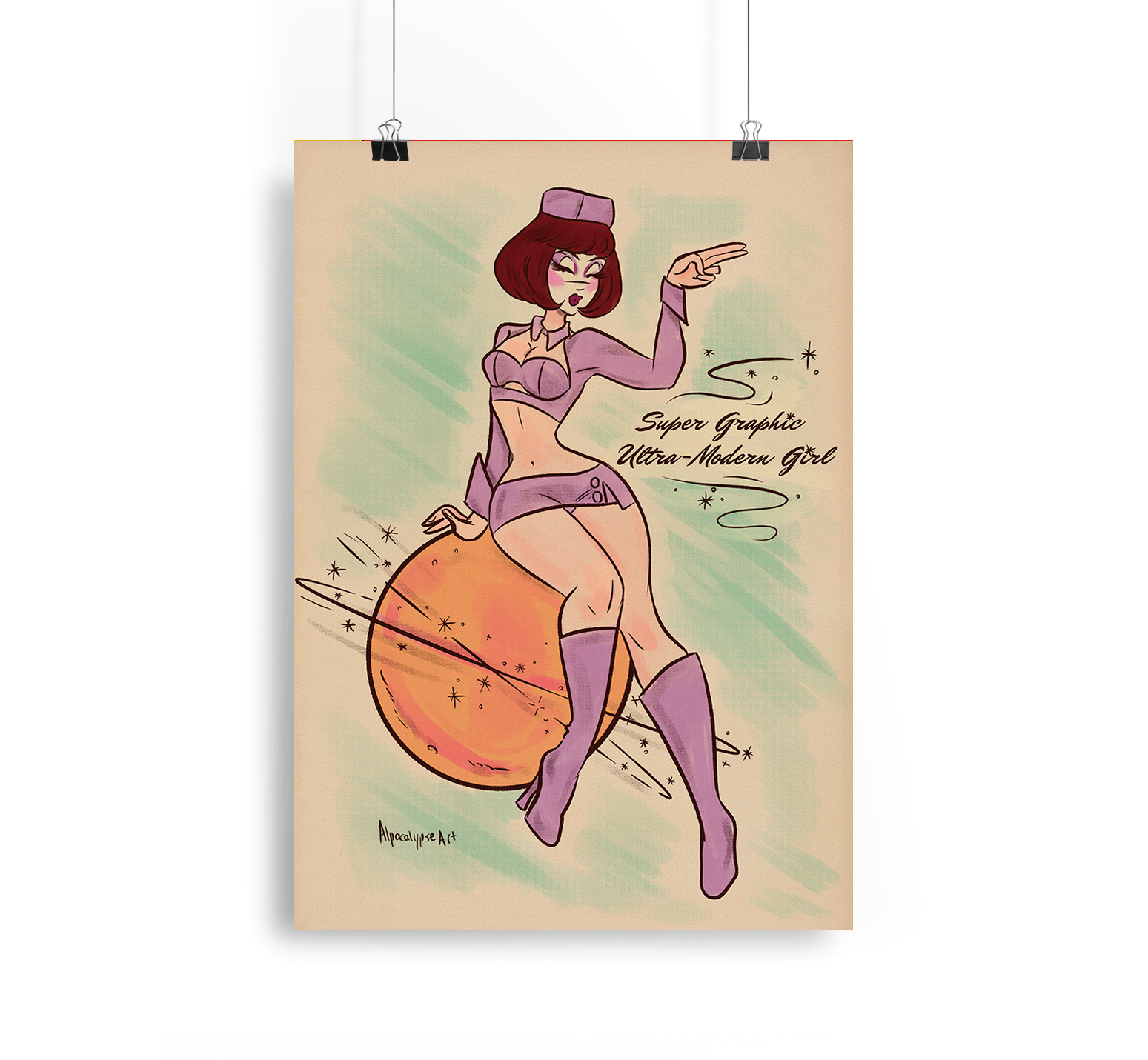 Super Graphic Fifth Element Chappell Roan Daisy Chain Art Print Alpacalypse Art