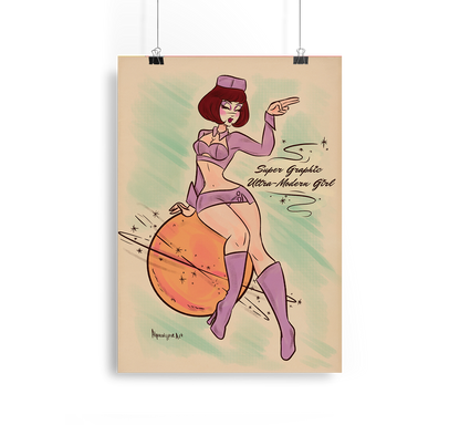Super Graphic Fifth Element Chappell Roan Daisy Chain Art Print Alpacalypse Art