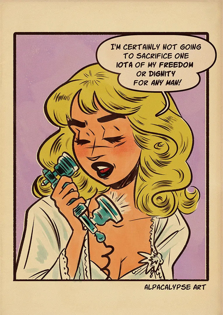 Telephone Sabrina Print Alpacalypse Art