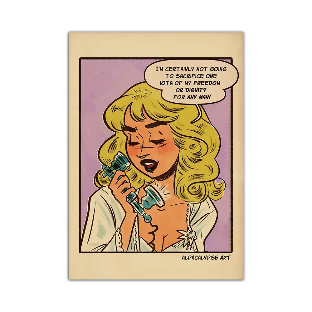 Telephone Sabrina Print Alpacalypse Art