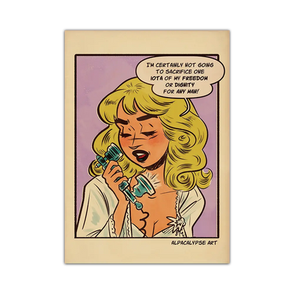 Telephone Sabrina Print Alpacalypse Art