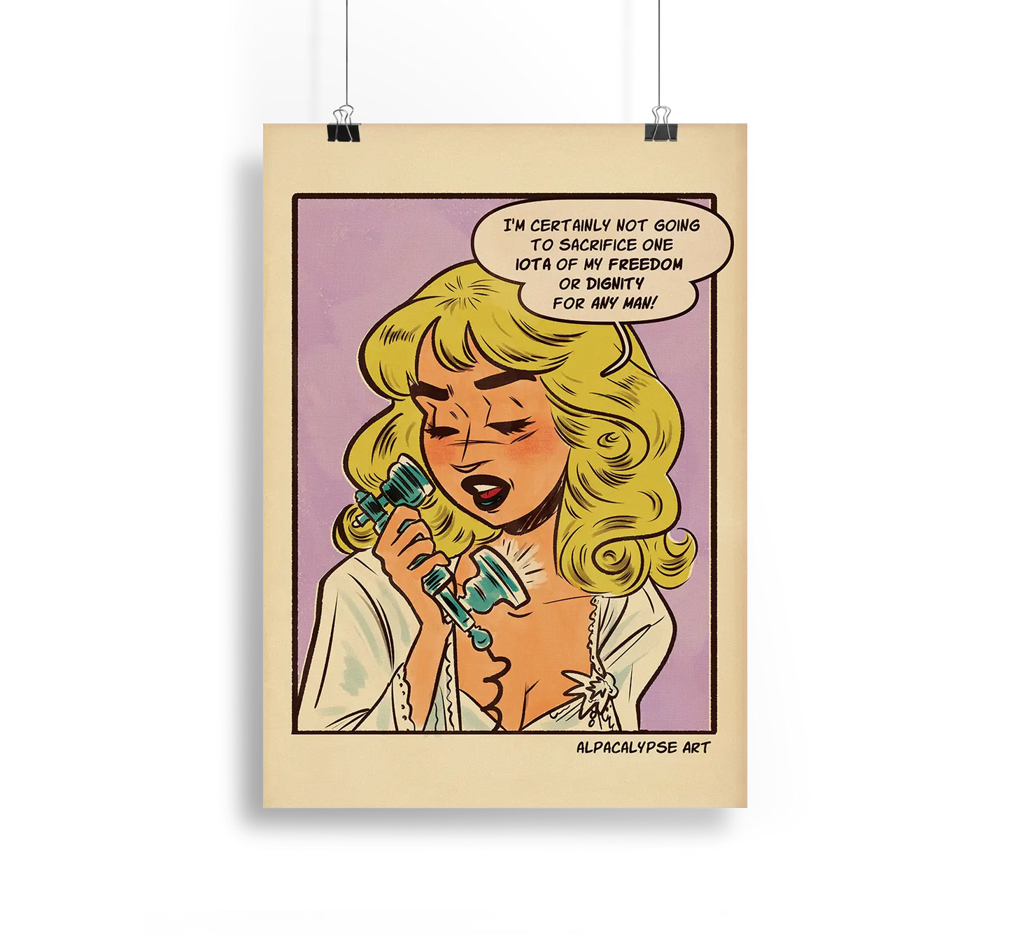 Telephone Sabrina Print Alpacalypse Art