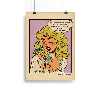 Telephone Sabrina Print Alpacalypse Art