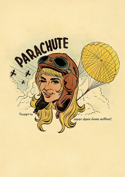 Parachute Watch Me Fall Print Alpacalypse Art