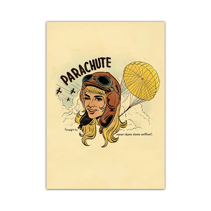 Parachute Watch Me Fall Print Alpacalypse Art