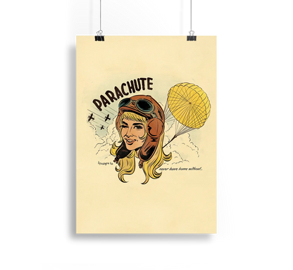 Parachute Watch Me Fall Print Alpacalypse Art