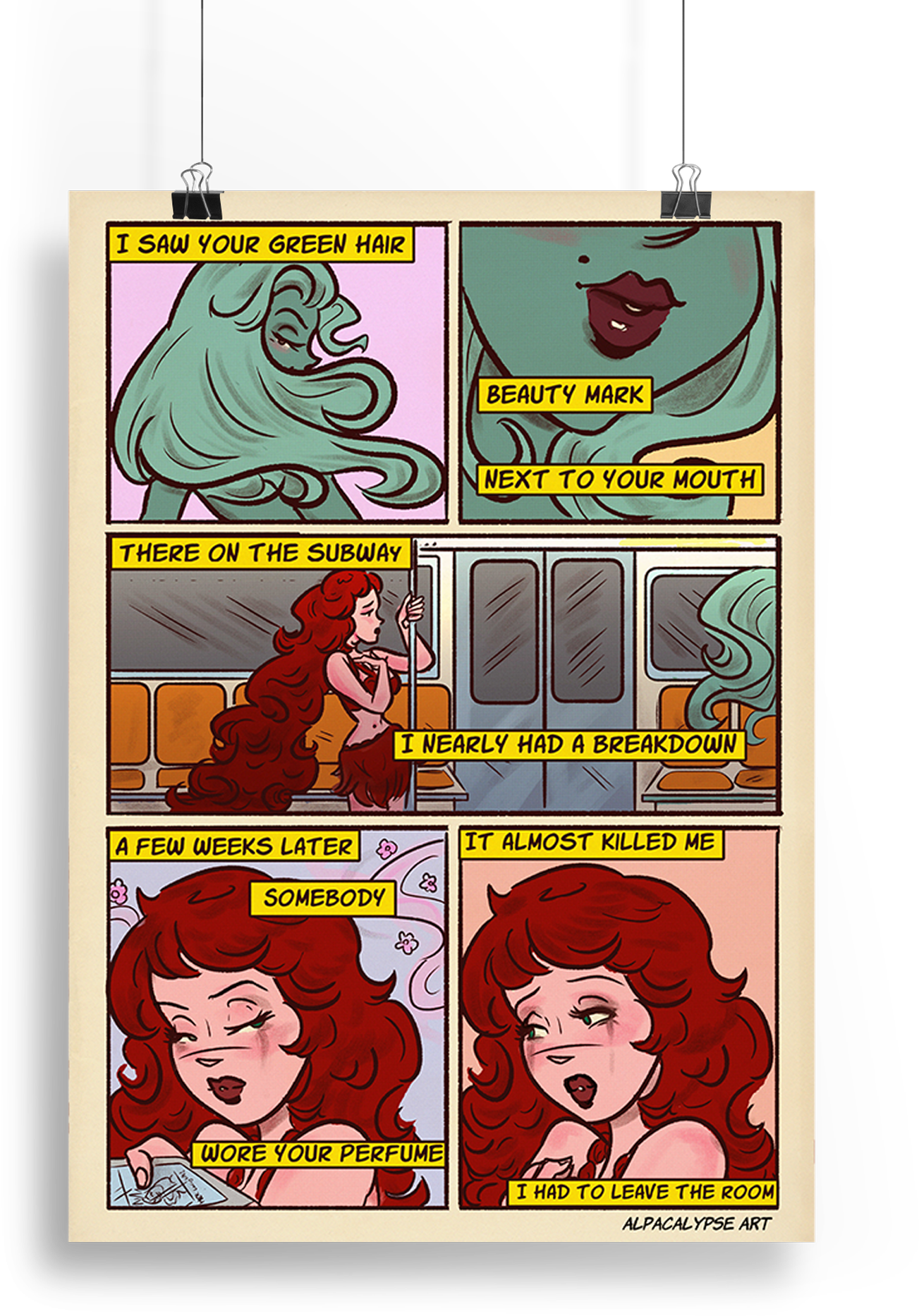 Subway Comic Art Print (Page 1)