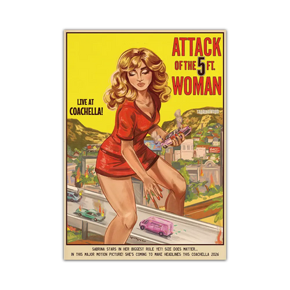 5ft Woman Print Alpacalypse Art