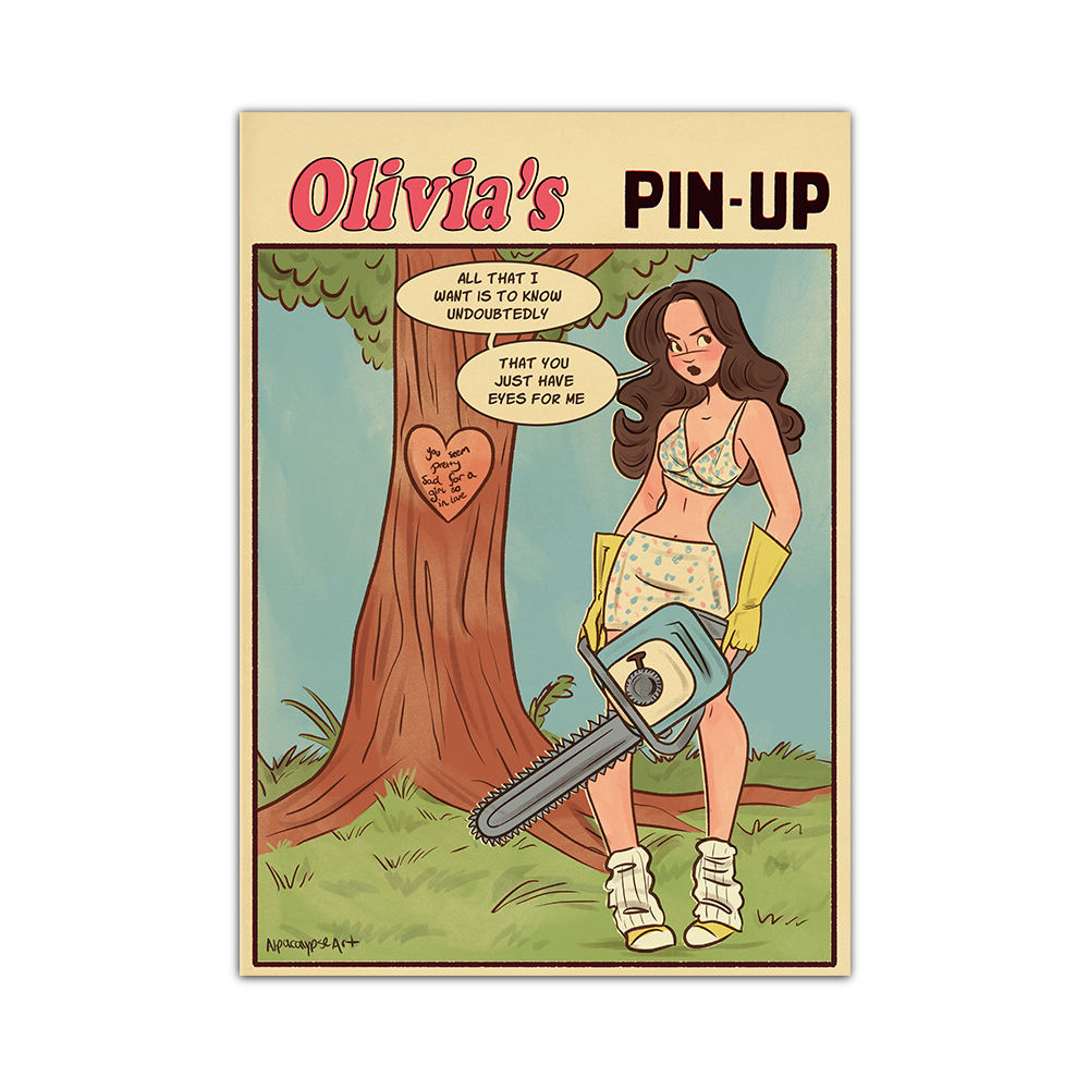 Olivia's Pin Up Print Alpacalypse Art