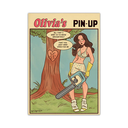 Olivia's Pin Up Print Alpacalypse Art