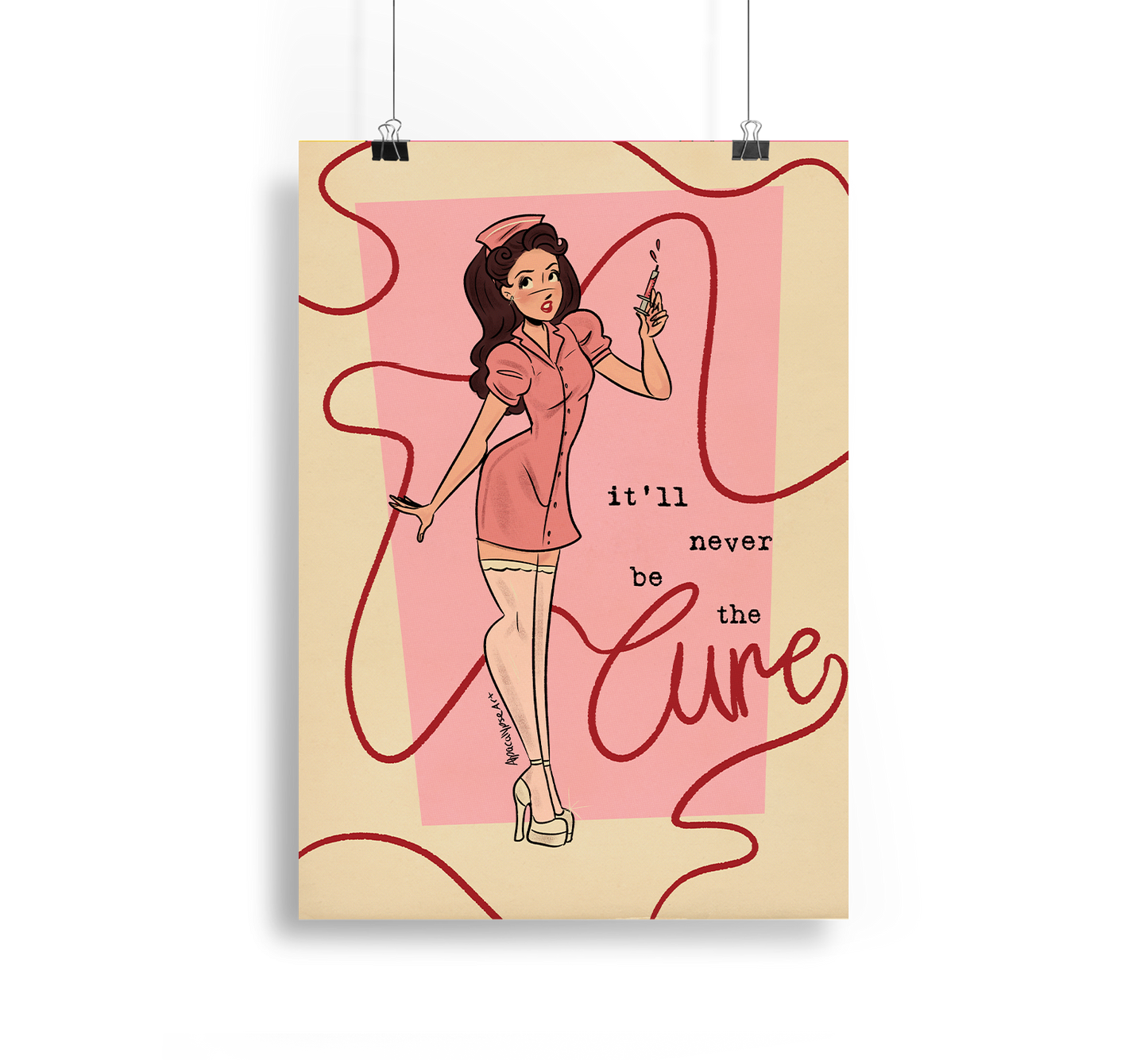Olivia Rodrigo The Cure Art Print Alpacalypse Art