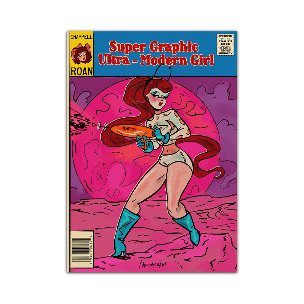 Chappell Roan's Super Graphic Ultra-Modern Girl Cover Print Alpacalypse Art