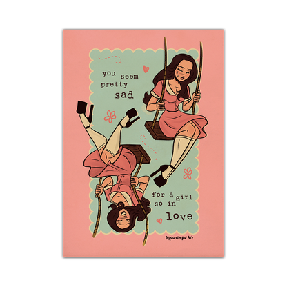 Swing Liv So Sad Art Print Alpacalypse Art