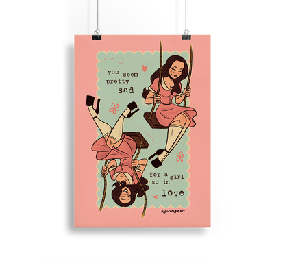 Swing Liv So Sad Art Print Alpacalypse Art