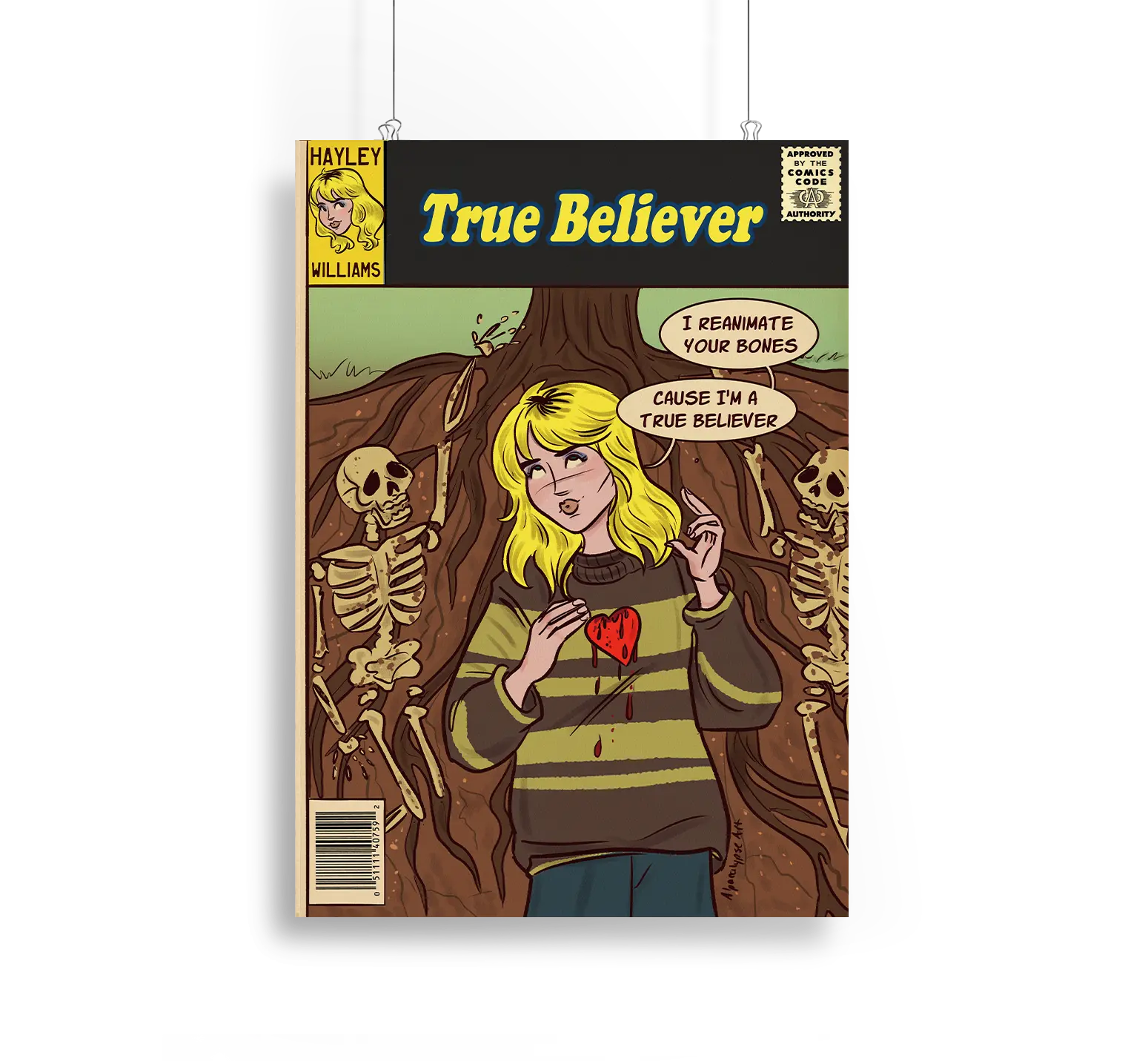 Hayley Williams True Believer Print Alpacalypse Art