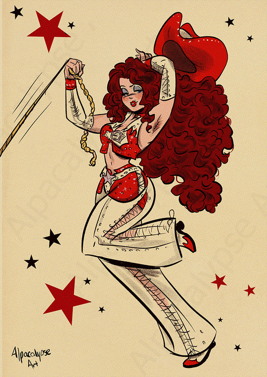 Cowgirl Chic Art Print