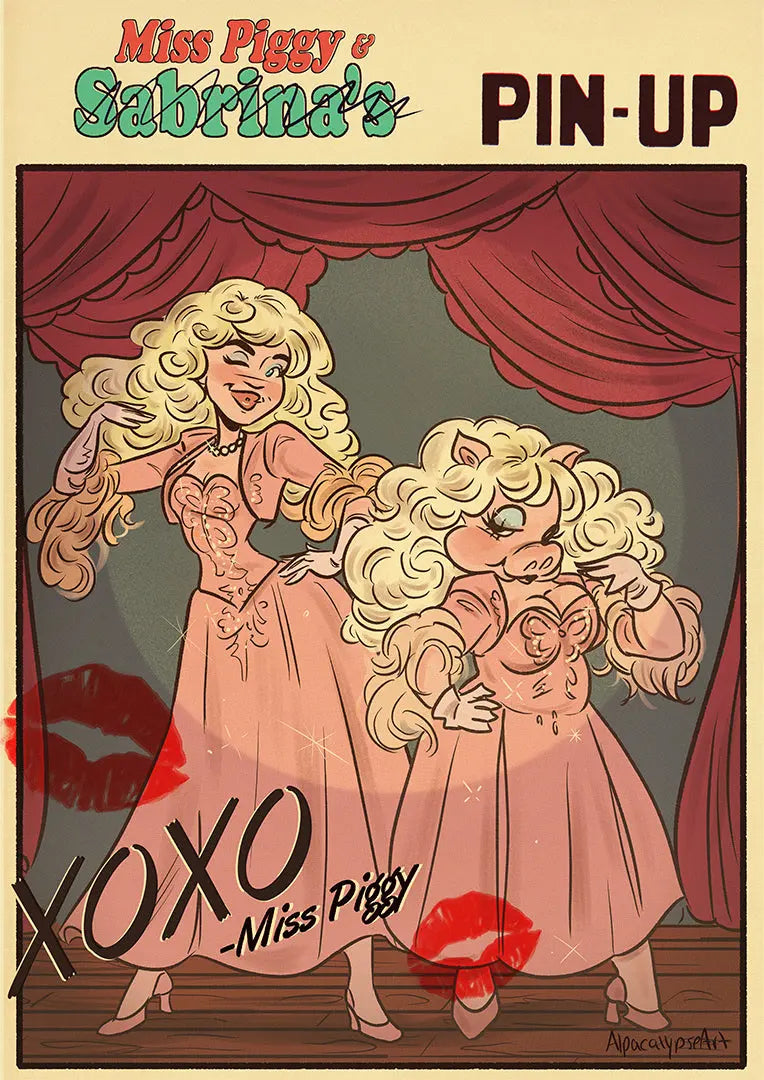Piggy Sabrina Art Print Alpacalypse Art